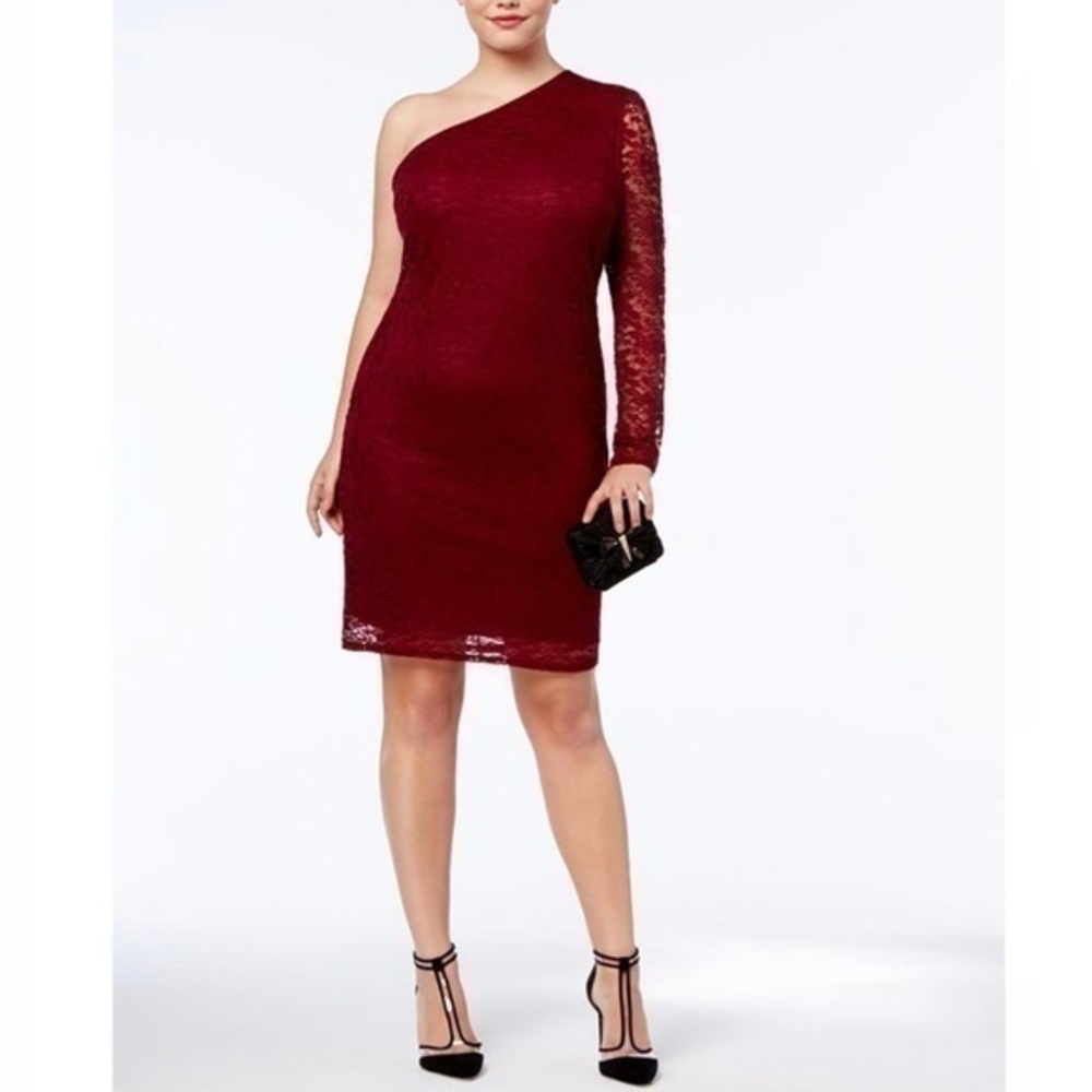 ❤ Lace One Shoulder Dress - 2X